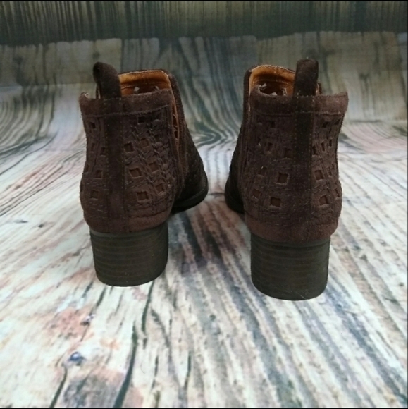 Jeffrey Campbell Taggart Dark Brown Ankle Bootie Size 7 - Picture 6 of 11